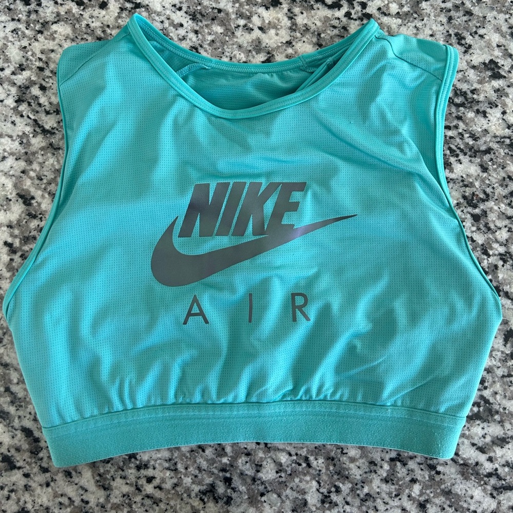 NIKE Air Dri Fit Teal Swoosh Sports Bra Size M